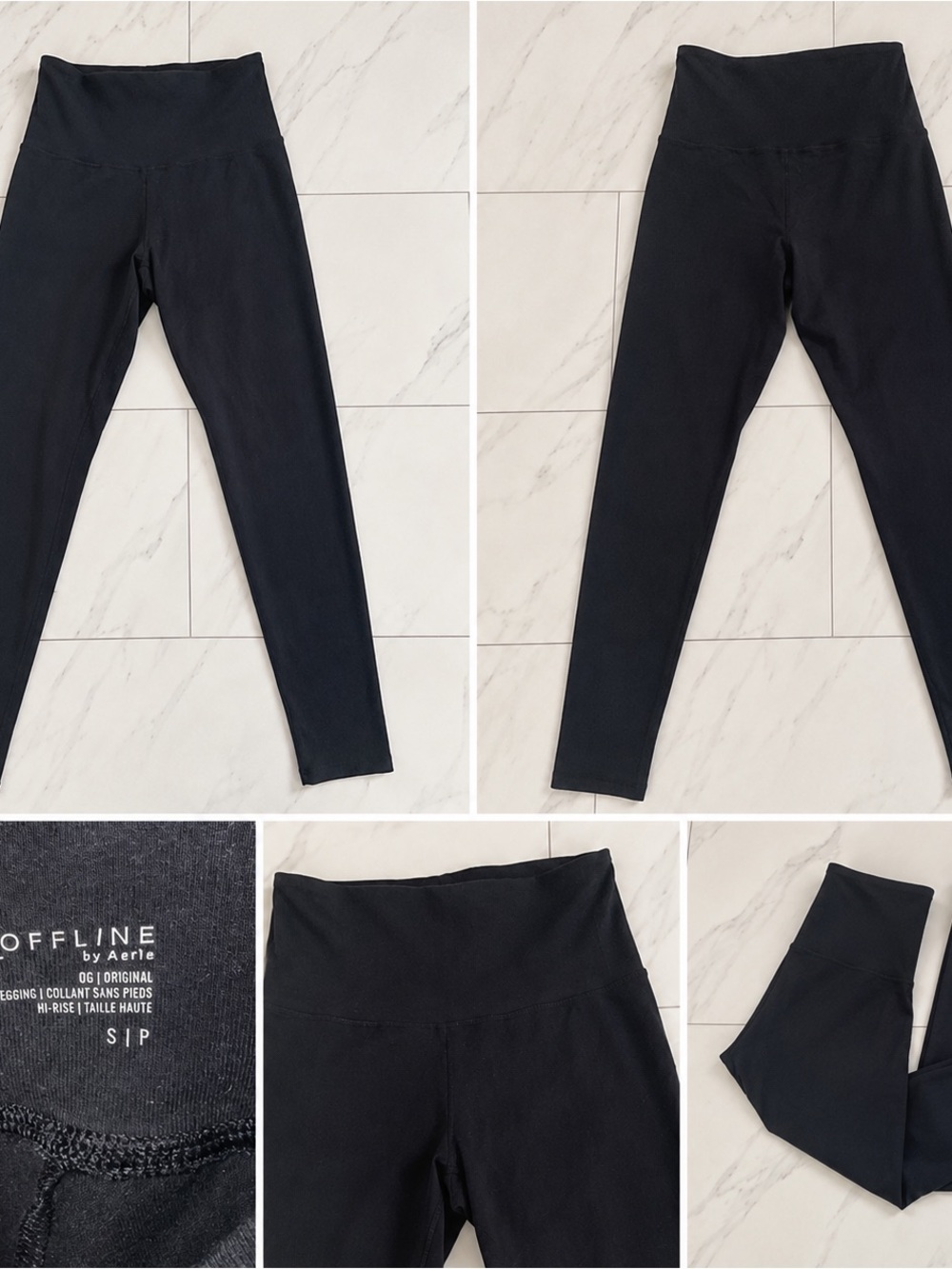 High-Waist Black Leggings